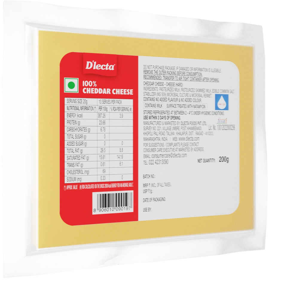 D'lecta 100% Cheddar Cheese Blocks