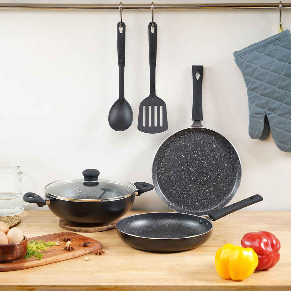 Deepam 3pcs Granite Gift Set Black