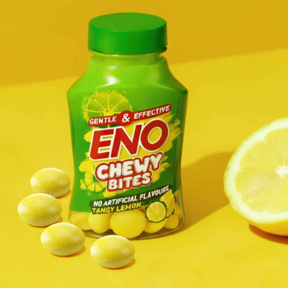 ENO Lemon Chewy Bites - On-The-Go Acidity Relief - Pack of 10 Digestive Tablets