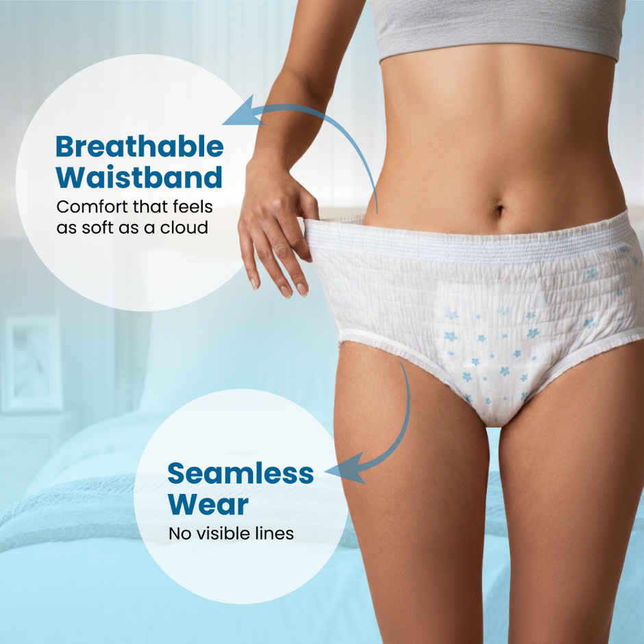 Niine Naturally Soft Disposable Period Panty | L-XL - Buy 1 Get 1 Free