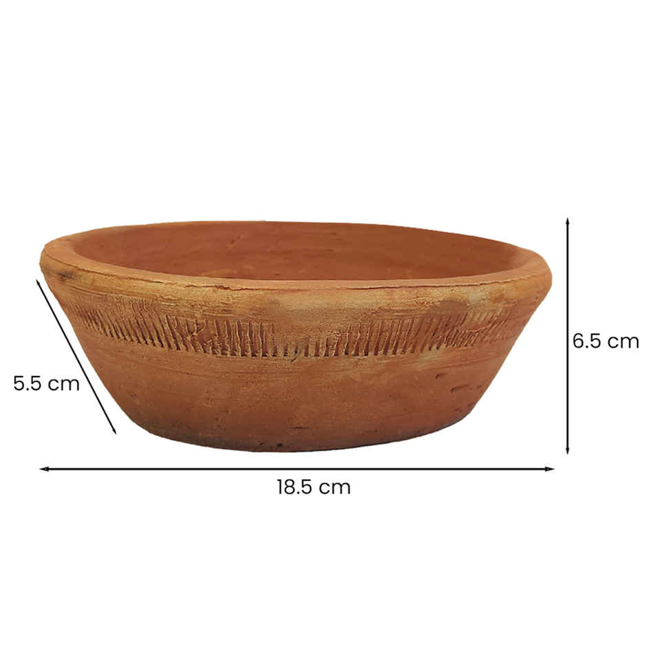 Clay Sakora Terracotta Bowl | Mangal Bhawan