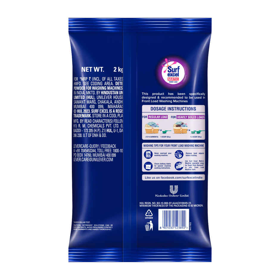 Surf Excel Matic Front Load Detergent Powder