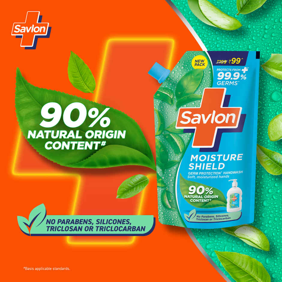 Savlon Moisture Shield Germ Protection Hand Wash (200ml) & Savlon Moisture Shield Germ Protection Hand Wash (650ml) Combo
