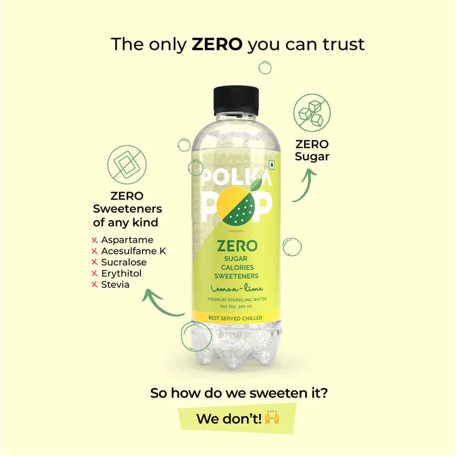 Polka Pop Lemon and Lime Sparkling Water