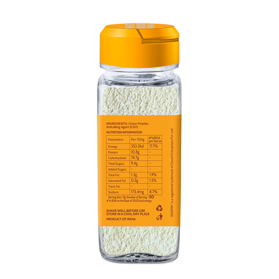 Snapin Garlic (Lahsun) Powder (40g) & Snapin White Onion Powder (40g) Combo