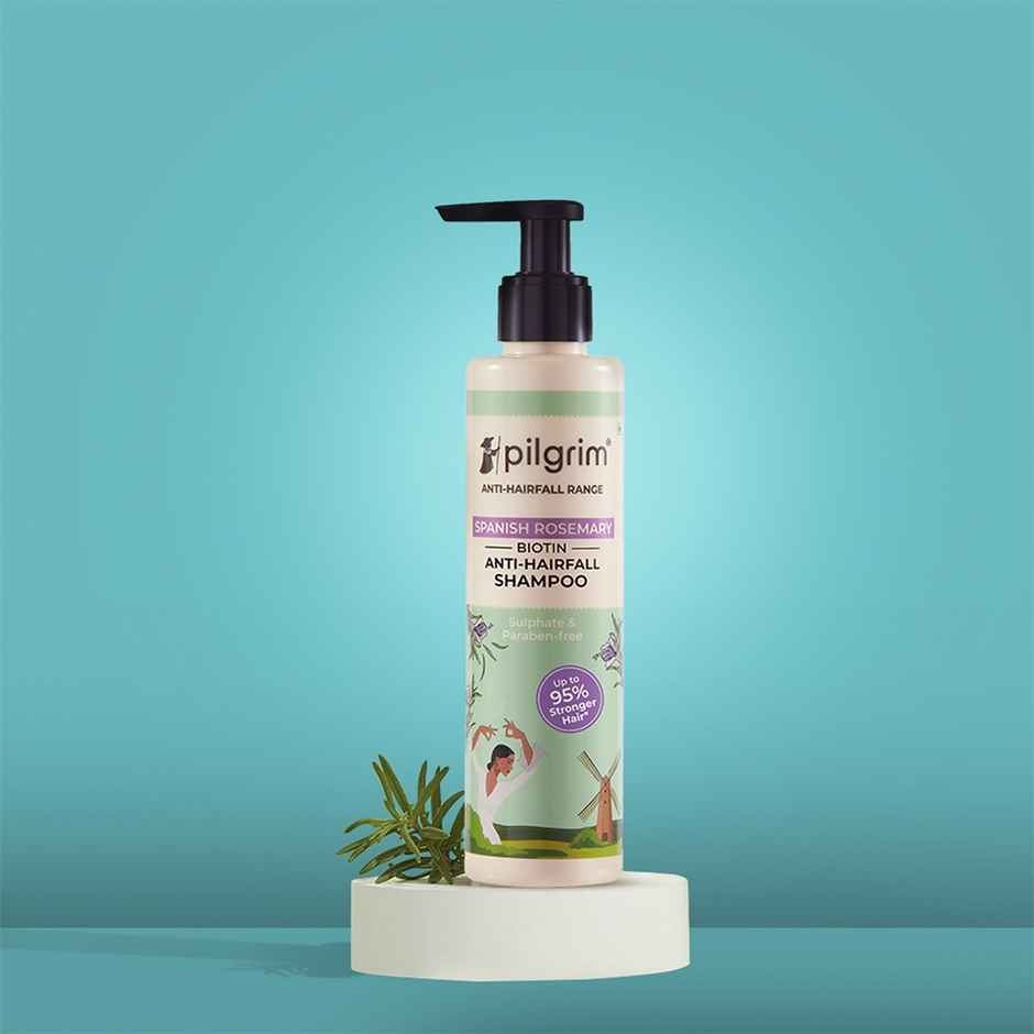 Pilgrim Rosemary & Biotin Anti Hairfall Shampoo for Reducing Hair Loss & Breakage