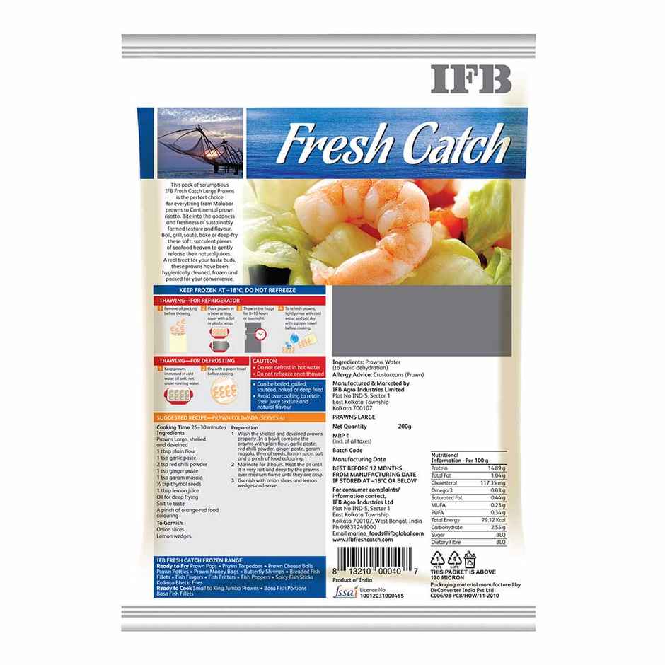IFB Fresh Catch Prawns | Large