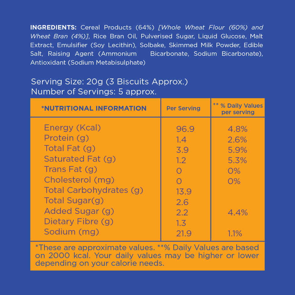Open Secret Healthy Digestive Biscuit | 0% Maida, 0% Palm Oil, High Fibre | Goodness of Atta