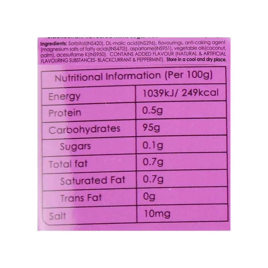 Impact Sugar Free Mints Black Currant