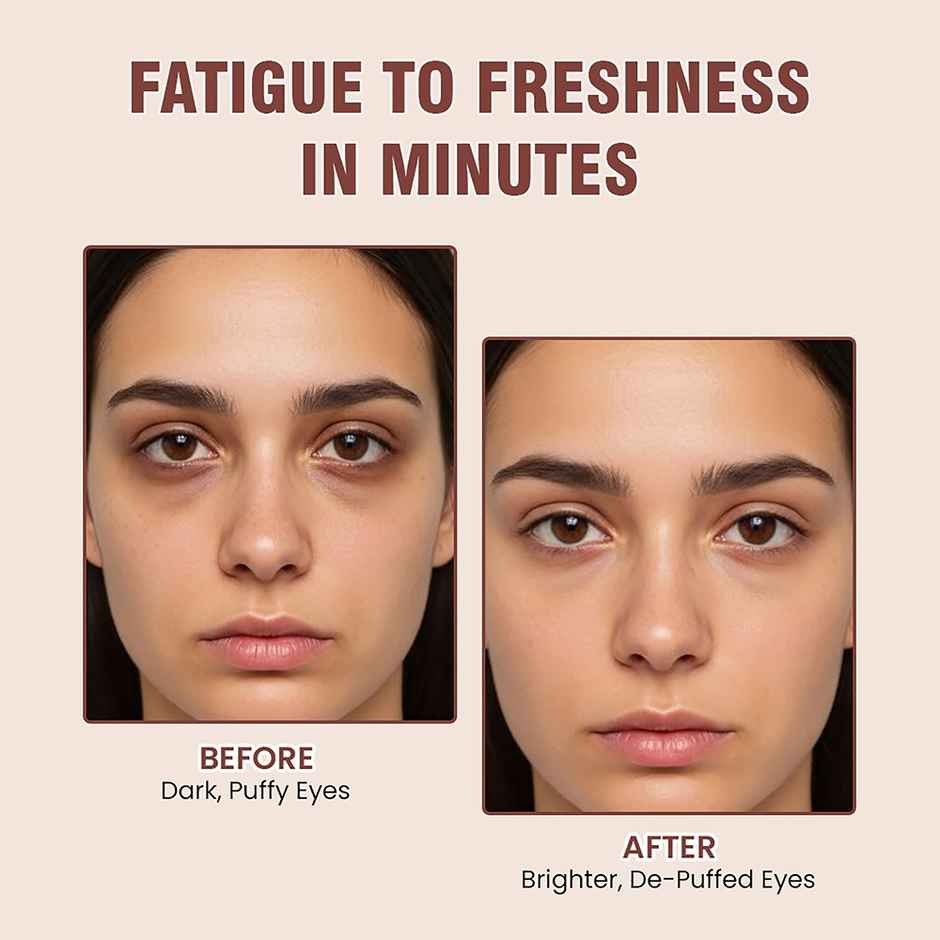 The Natural Wash Sun Under Eye Cream Metallic Roll-On for Dark Circles & Puffiness | All Skin Types