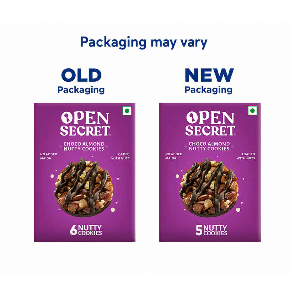 Open Secret Zero Maida Chocolate Almond Cookies | Healthy Snacks