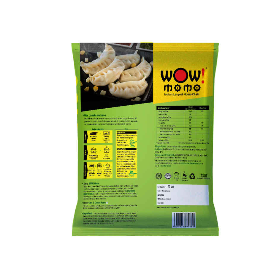 Wow! Corn & Cheese Momos | Frozen Snack