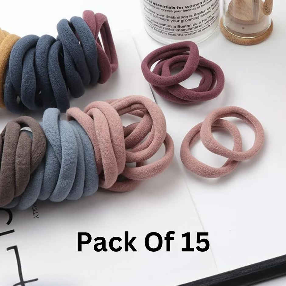 Se7en Premium Shades Hair Rubber Band - Assorted Colors - Medium