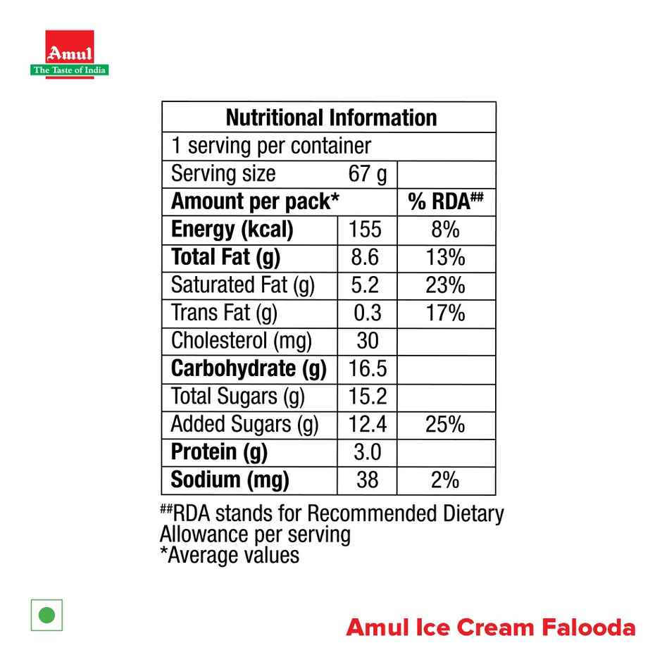 Amul Falooda Icecream Cup