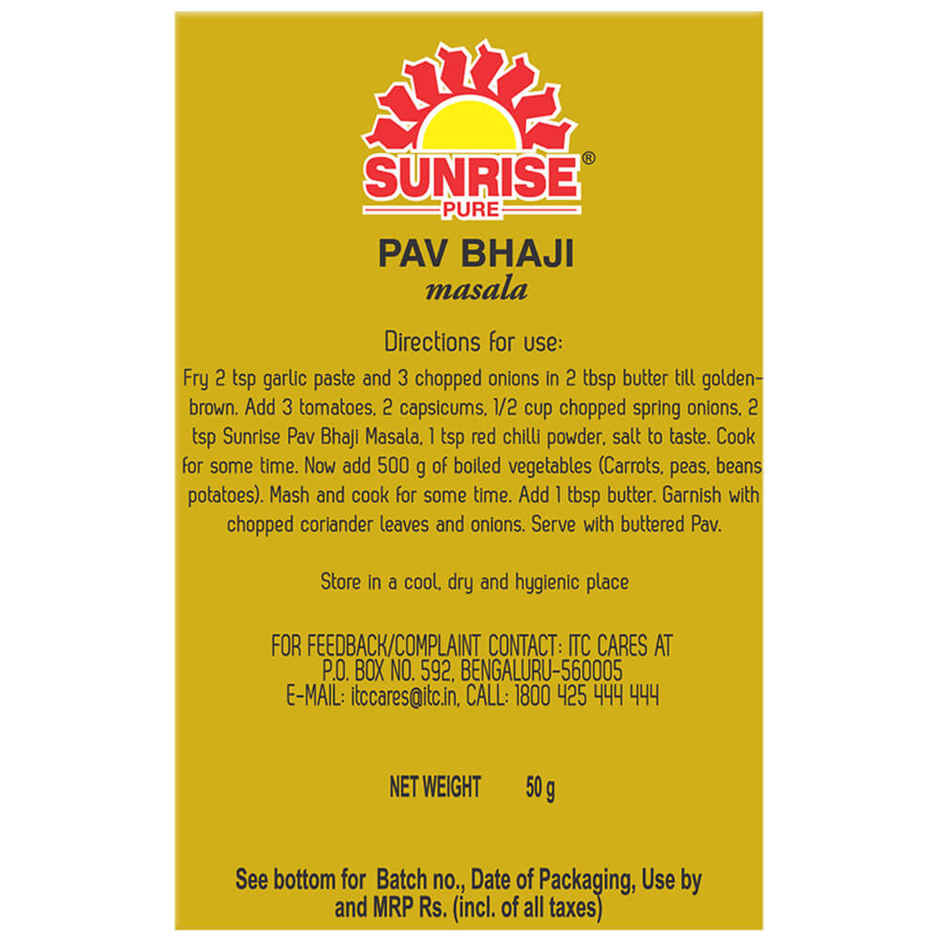 Sunrise Pure Pav Bhaji Spice Powder