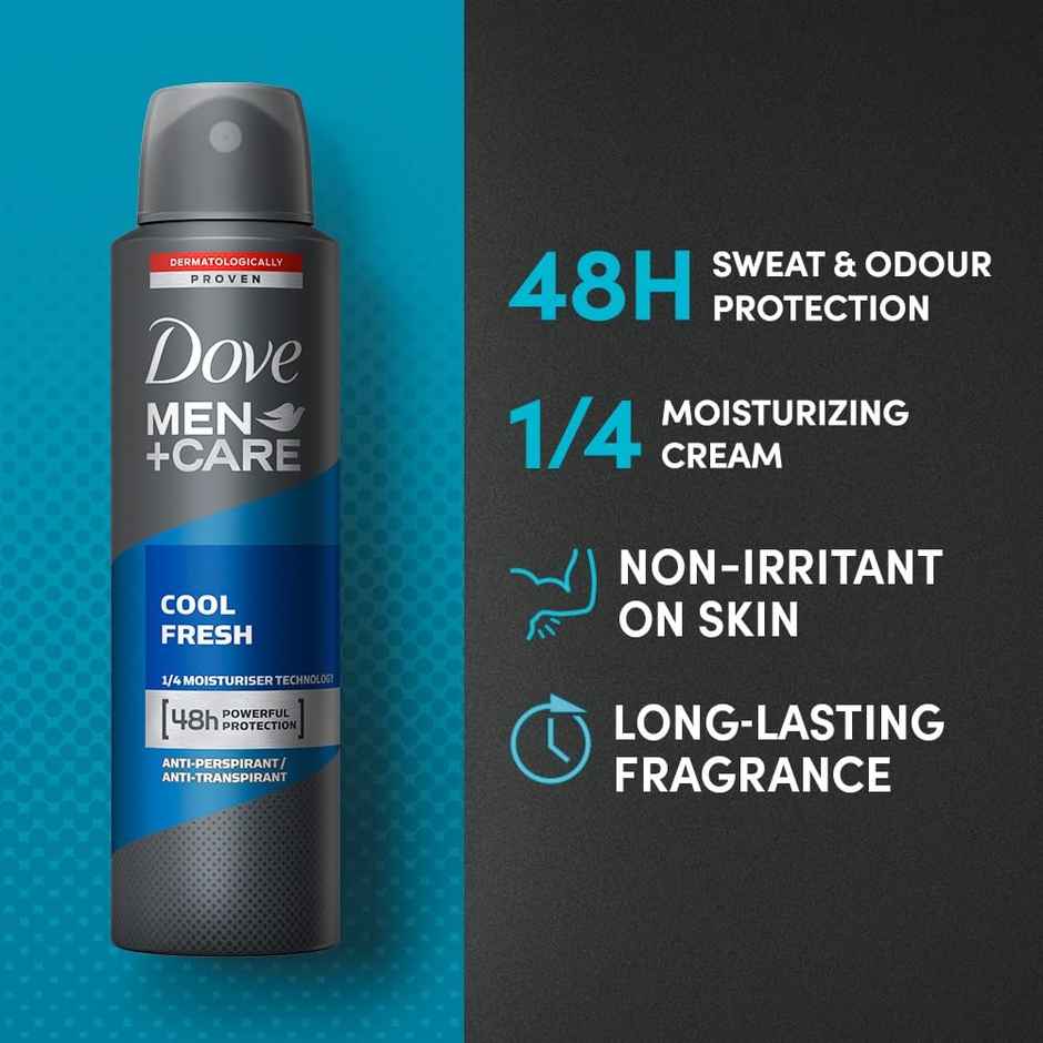 Dove Men+Care Cool Fresh Dry Spray Antiperspirant Deodorant
