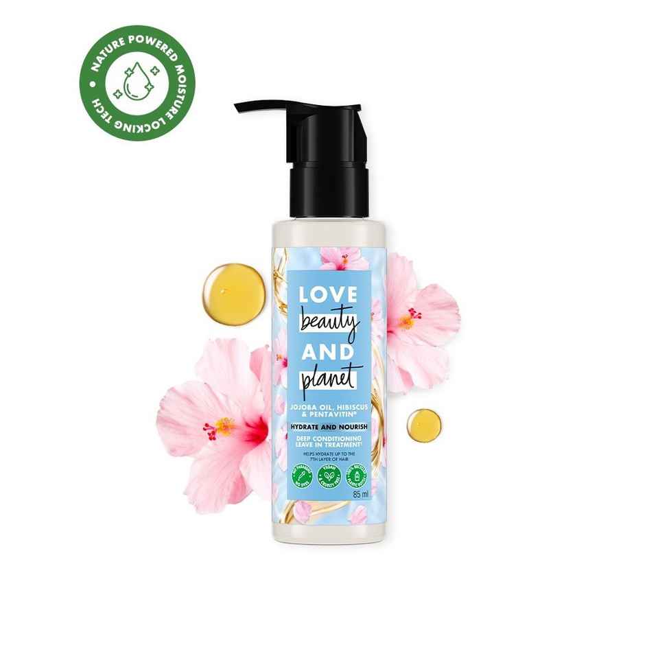 Love Beauty And Planet Jojoba oil | Hibiscus | Pentavitin Deep conditioning leave in treatment