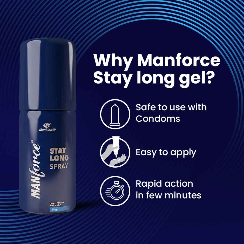 Manforce Stay Long Dual Power Formula Spray