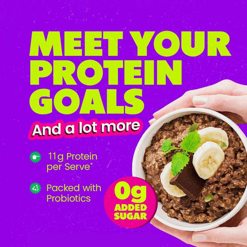 Yogabar 23 g High Protein Oats | Choco Almond | No Added Sugar 