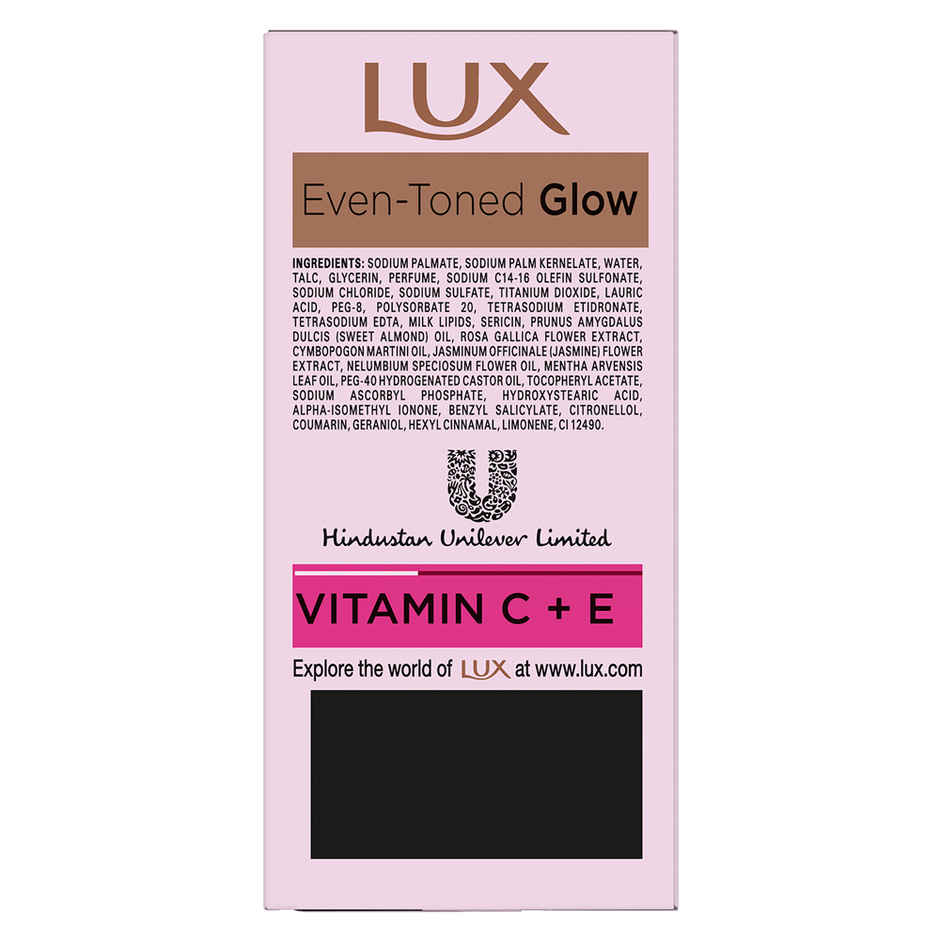 Lux Even-Toned Glow Bathing Soap infused with Vitamin C & E For Superior Glow Offer