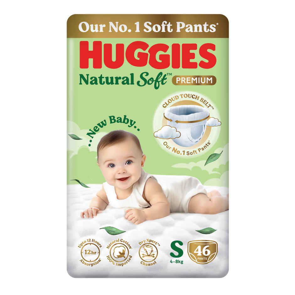 Huggies Natural Soft Premium Diaper Pants - S