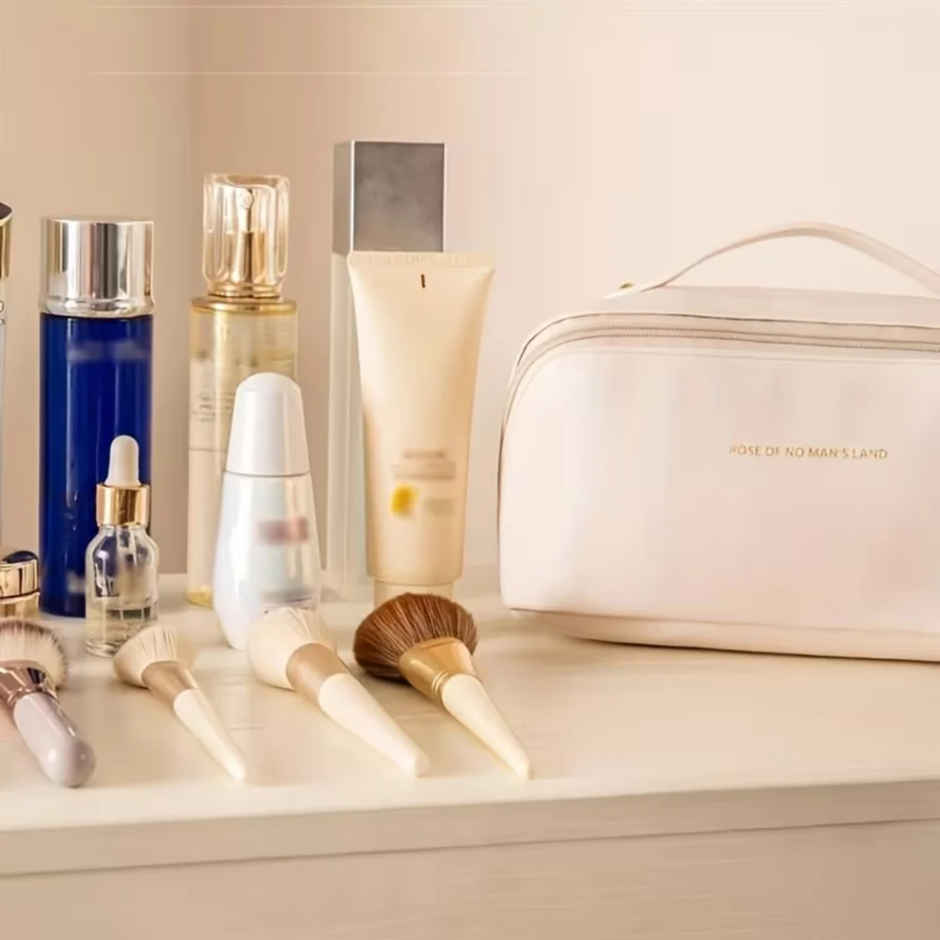 Zedak Makeup Storage Travel Pouch | Beige