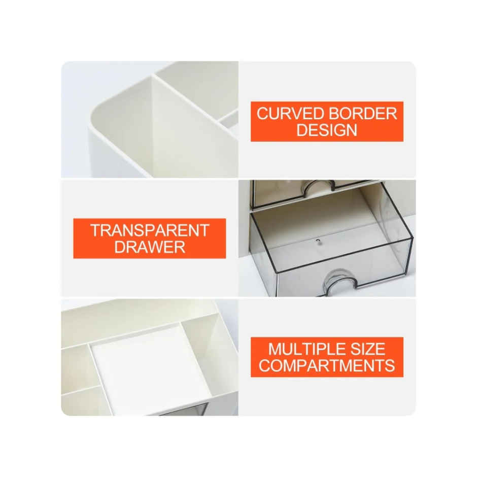 Zedak ABS Plastic Makeup Organizer | Pink