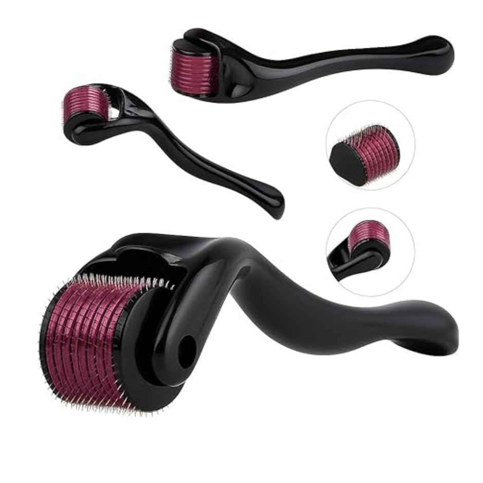 Bronson Professional Derma Roller 0.5mm For Hair & Beard Growth | 540 Titanium Micro Alloy Needles