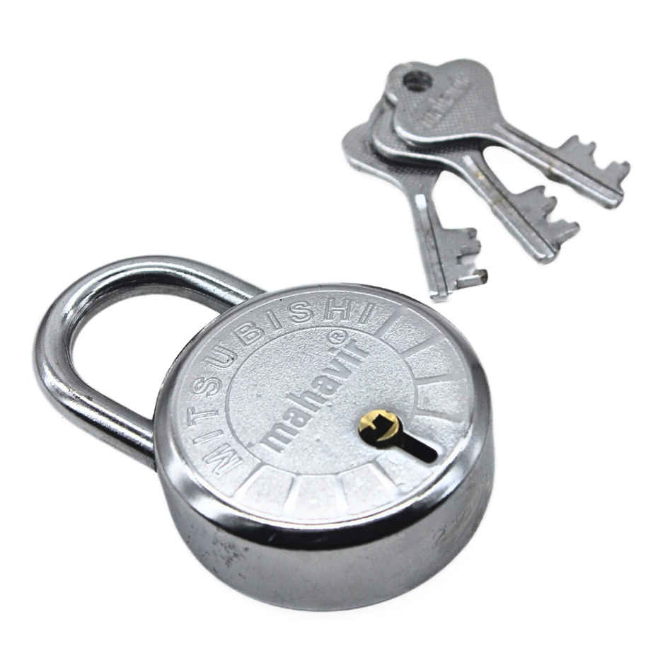 Se7en Padlock With 3 Keys - 50mm - Round Shaped