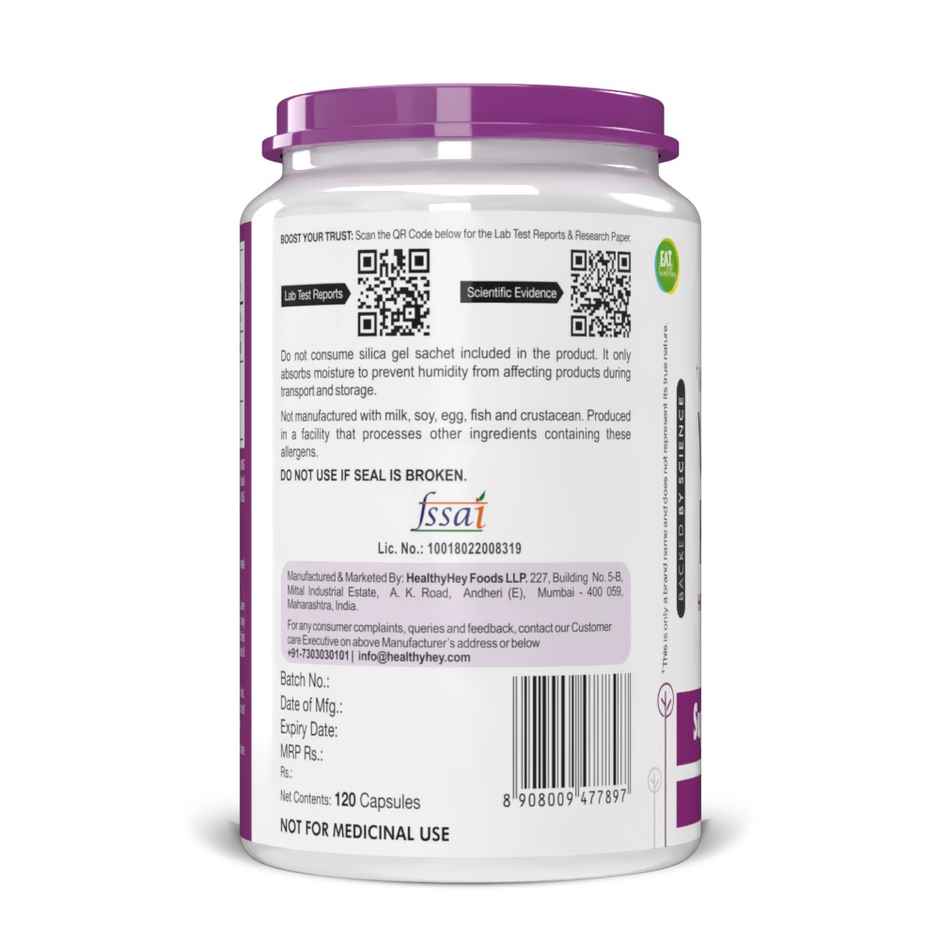 HealthyHey Nutrition Vitamin K2 MK7 | Vegetarian Source | Bone Health Support | 55 mcg