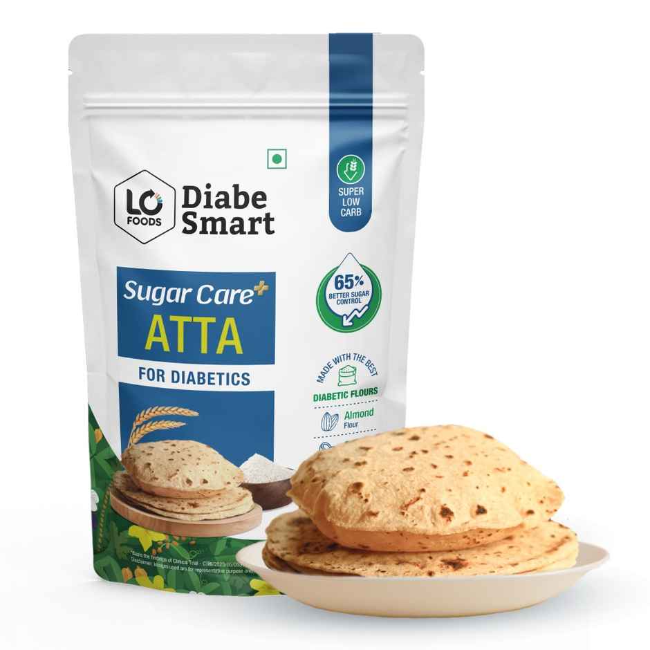 DiabeSmart Sugar Care Plus Low GI Atta, High Fiber High Protein Sugar Control Atta for Diabetes