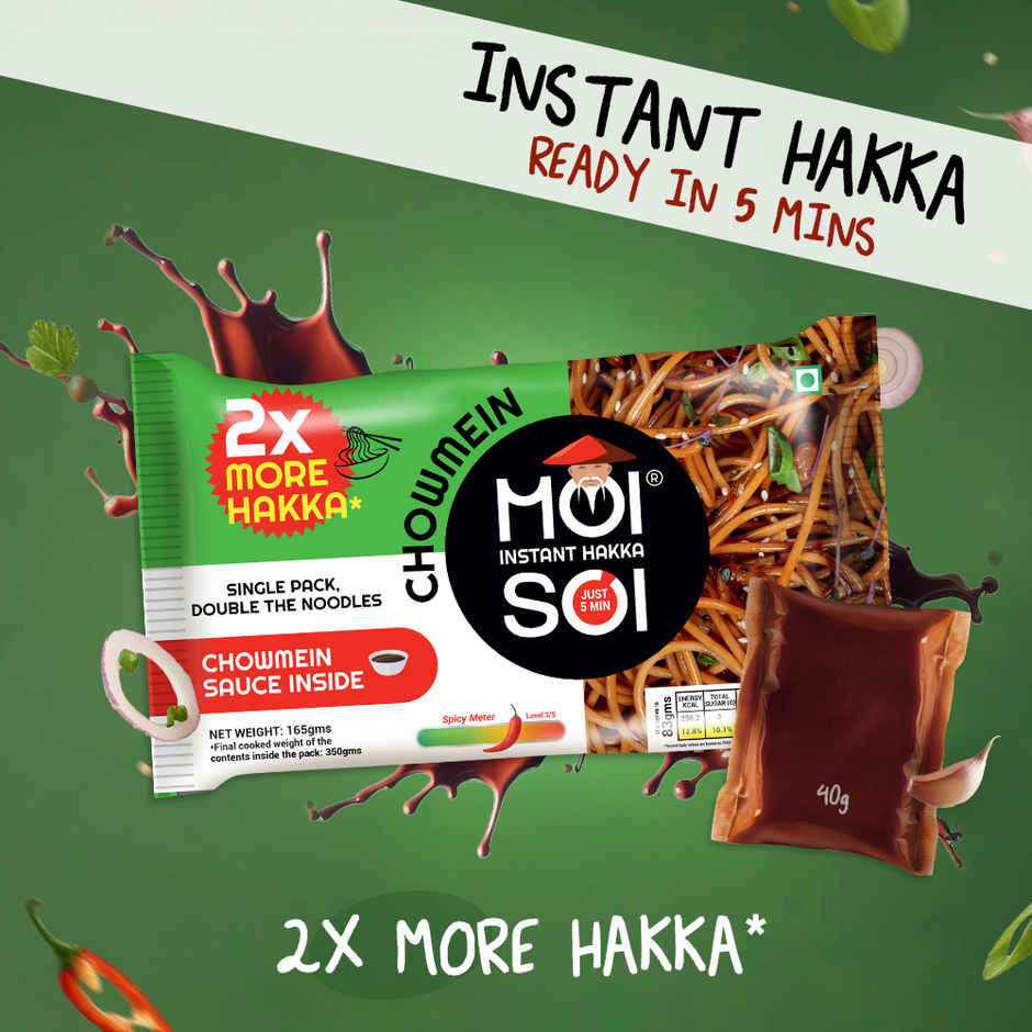 Moi Soi Instant Hakka Noodles - Chowmein Sauce Inside