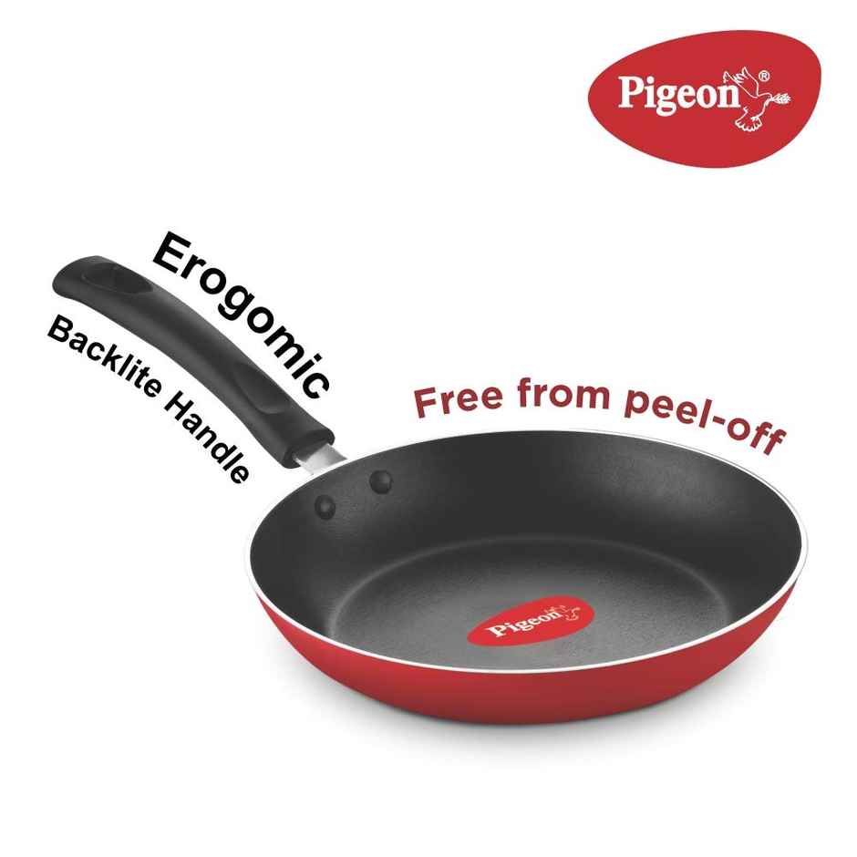 Pigeon Non-Stick Cookware Duo Pack Combo - Red | Non-Induction Base