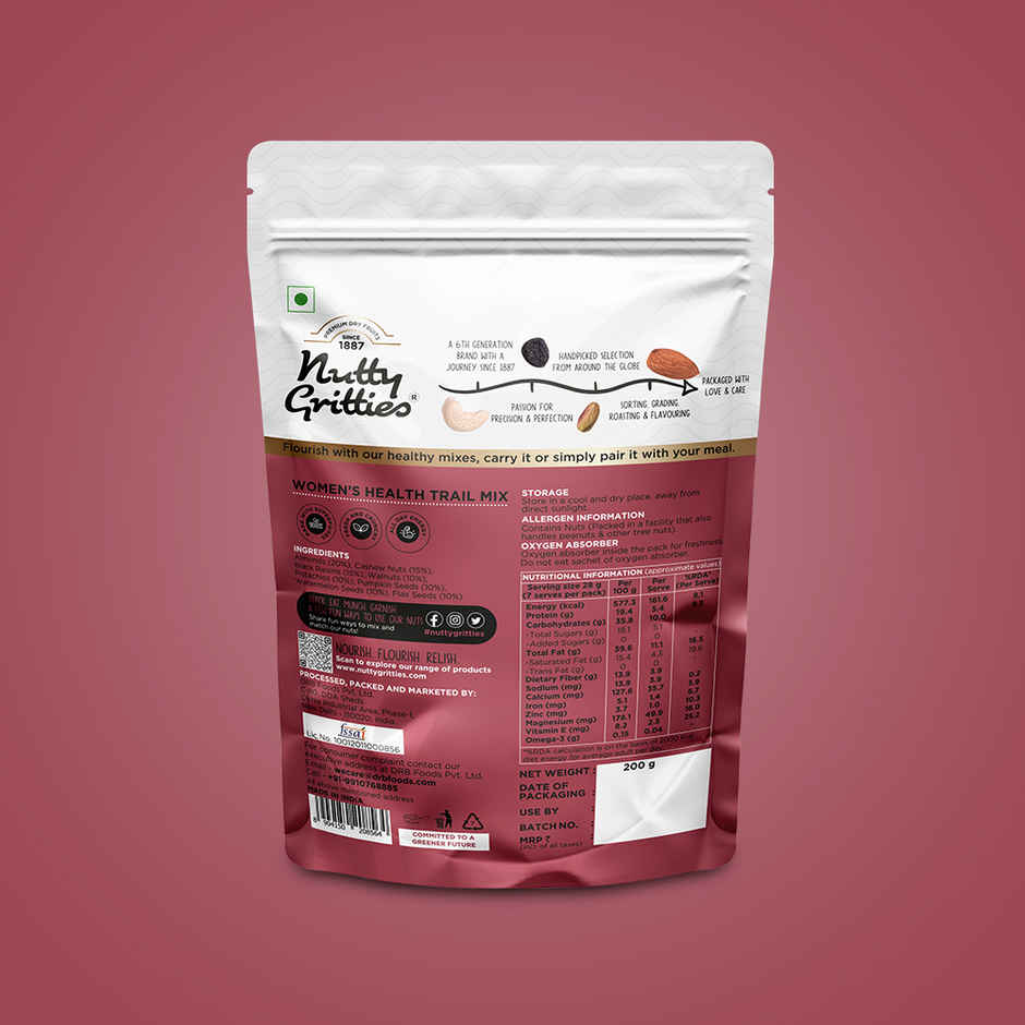 Nutty Gritties Women'S Health Trail Mix