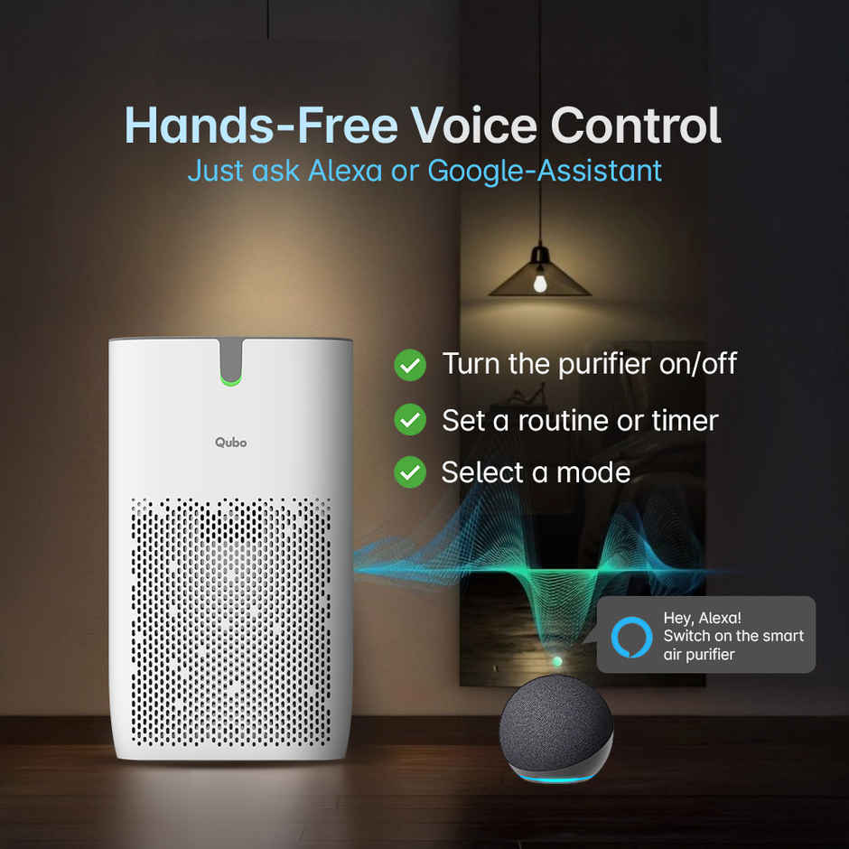 Qubo Q400 Smart Air Purifier with HEPA 13 Filter |White, 35W