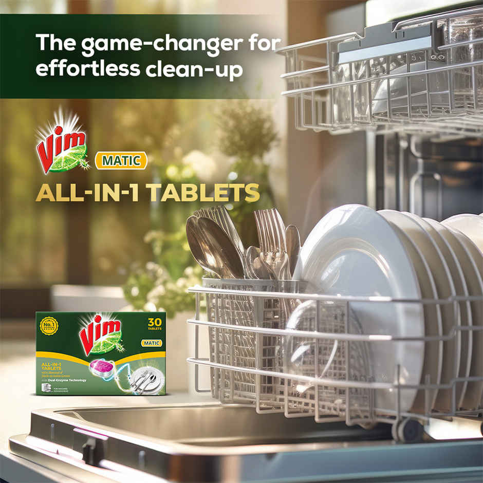 Vim Matic All-In-One Dishwasher Tablets