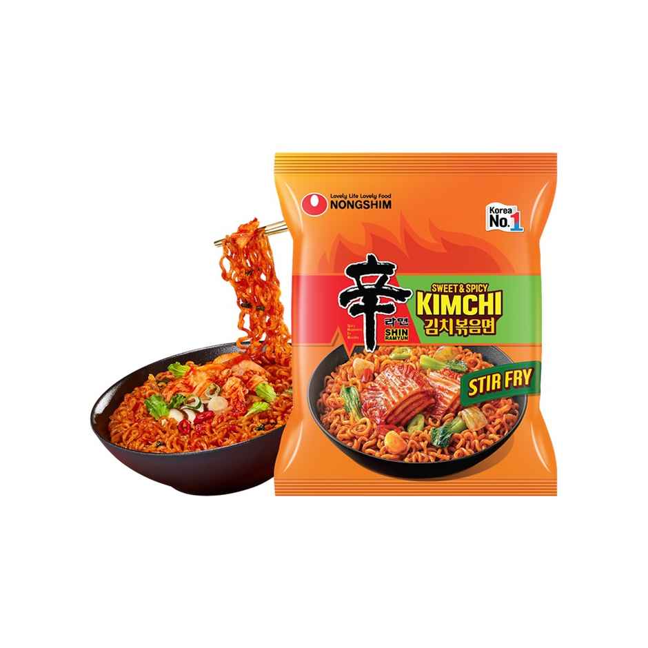 Nongshim Kimchi Shin Ramyun Stir Fry Instant Noodles
