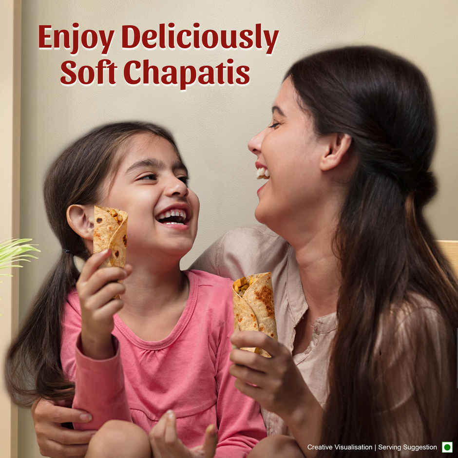 Aashirvaad Multigrain Atta | 3 Rotis Fulfils 35% Daily Fibre Combo