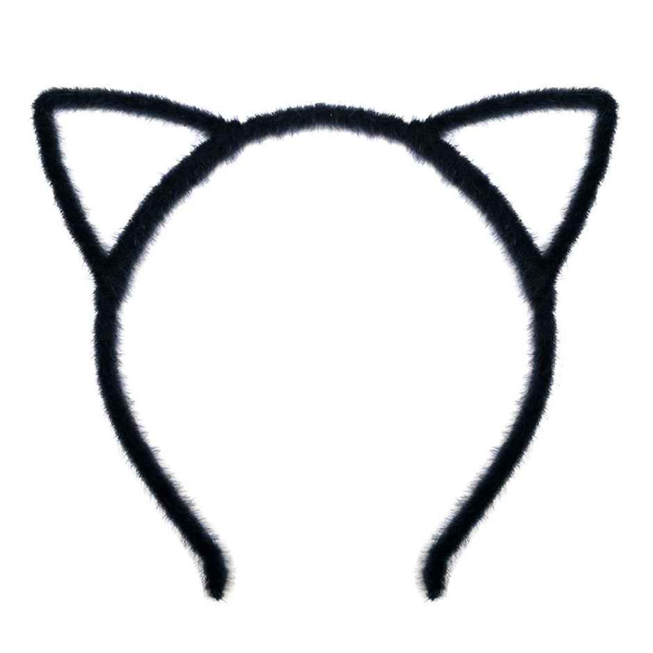 Cat Ear Headband-Black, Sky Blue Set Of 2