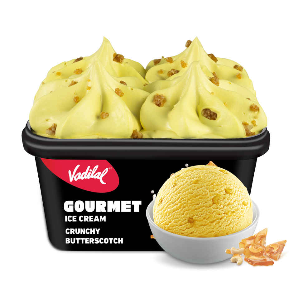 Vadilal Crunchy Butterscotch Ice Cream Tub