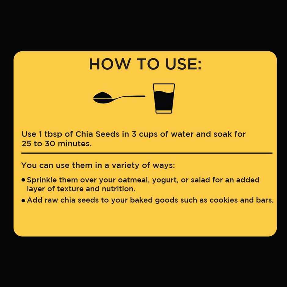 Open Secret Chia Seeds - Protein Rich, High In Fibre Combo