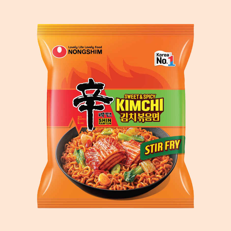 Nongshim Kimchi Shin Ramyun Stir Fry Instant Noodles