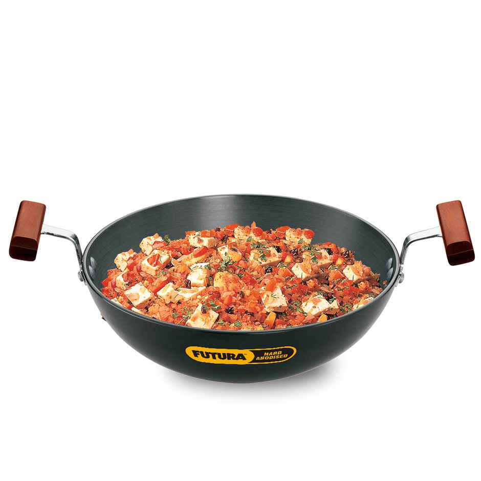 Hawkins Futura Hard Anodised Deep Fry Pan | 1.5 L | Black