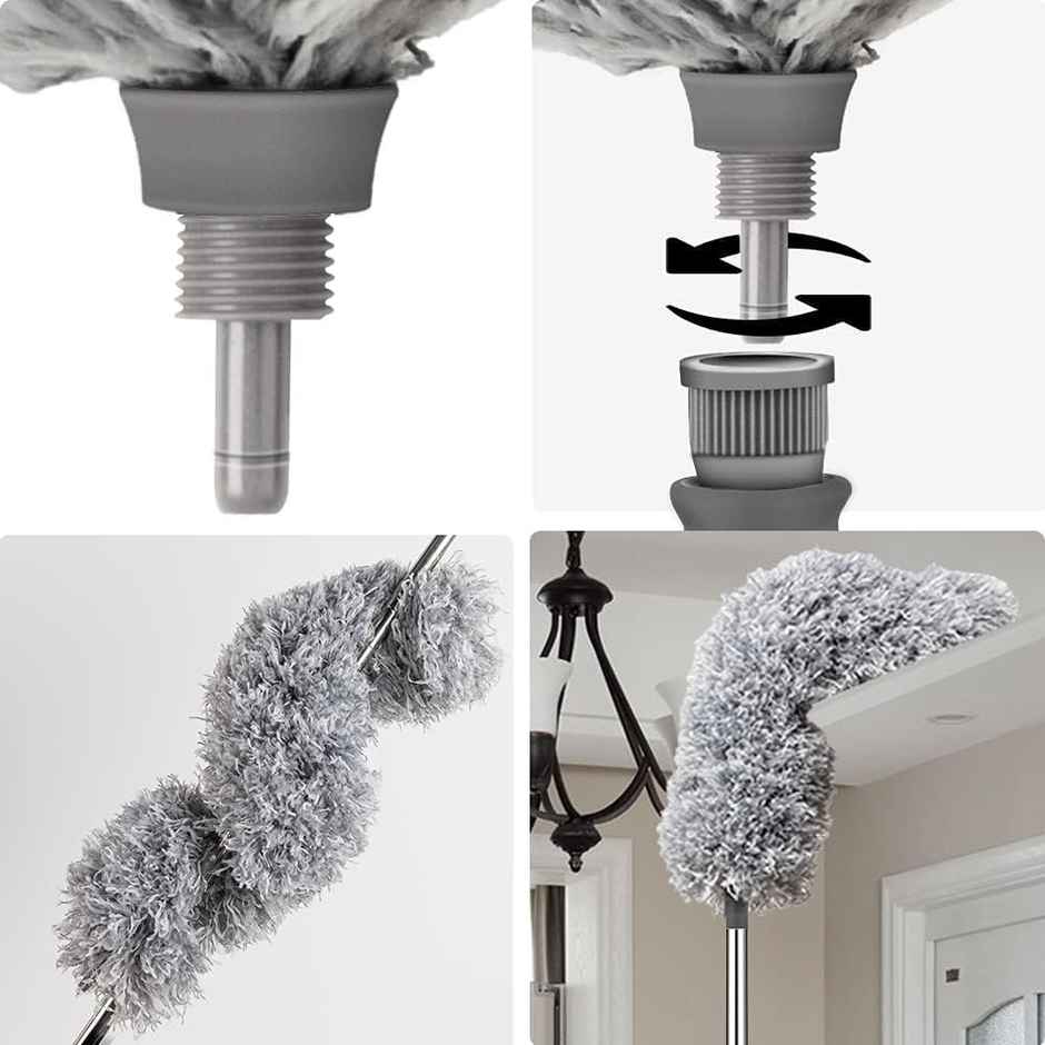 Perpetual Extendable Feather Duster | Microfiber Cleaning Tool for Ceiling & Furniture