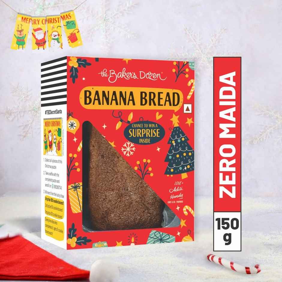 The Baker's Dozen Banana Bread 100% Wholewheat