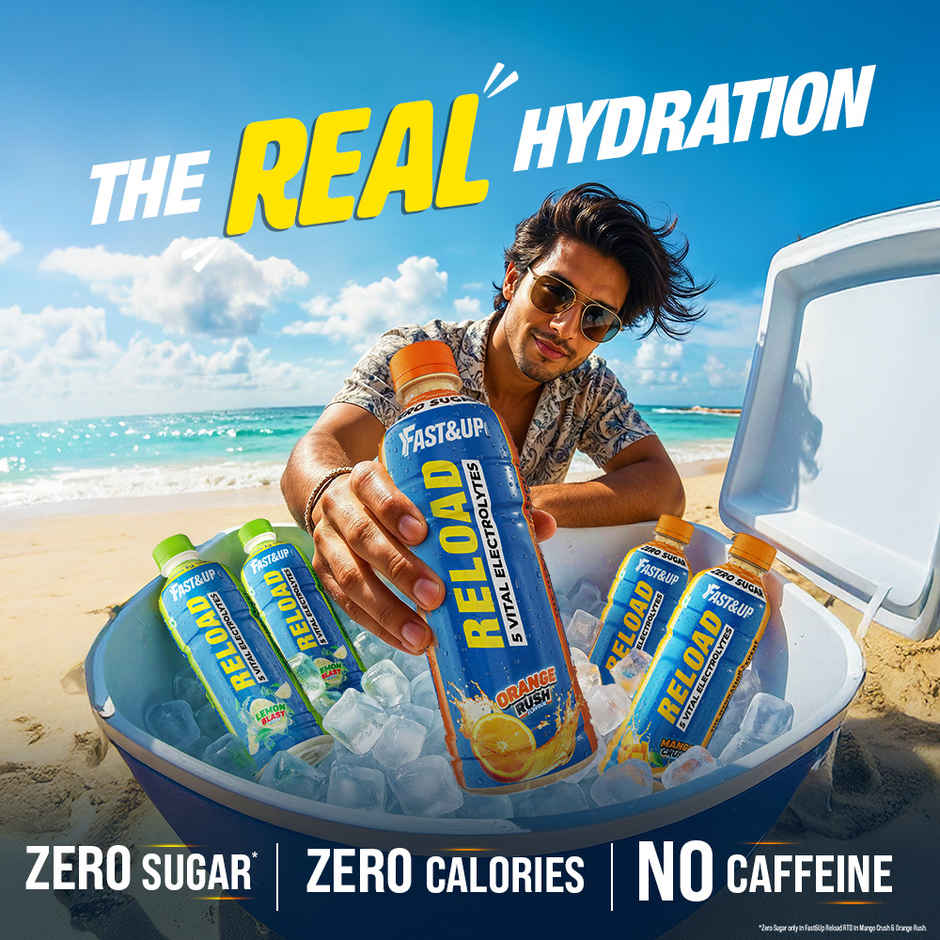 Fast&up Reload Zero Sugar Energy Drink | Refreshing Orange Flavour Combo