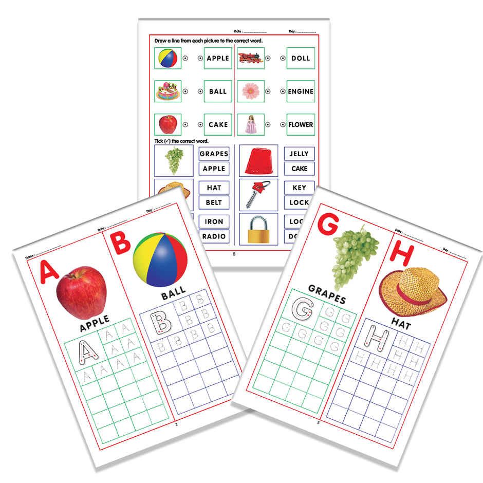 Dreamland ABC Capital Letters Writing Practice Book for Toddlers Age 2 to 5
