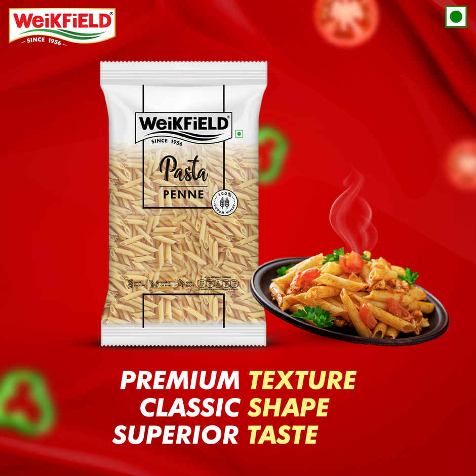 Weikfield Penne Pasta|Durum Wheat Semolina Healthy Pasta|Rich in Protein & Fibre