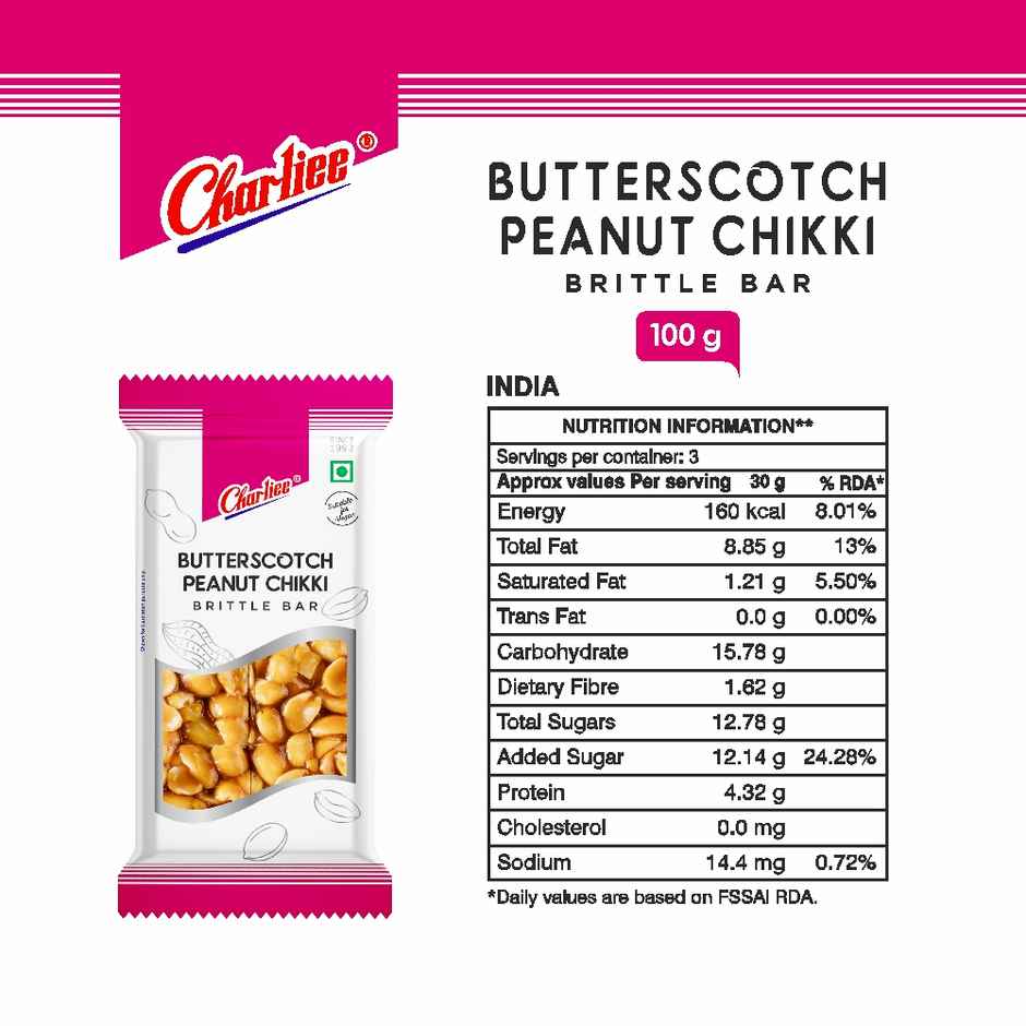 Charliee Butterscotch Peanut Chikki