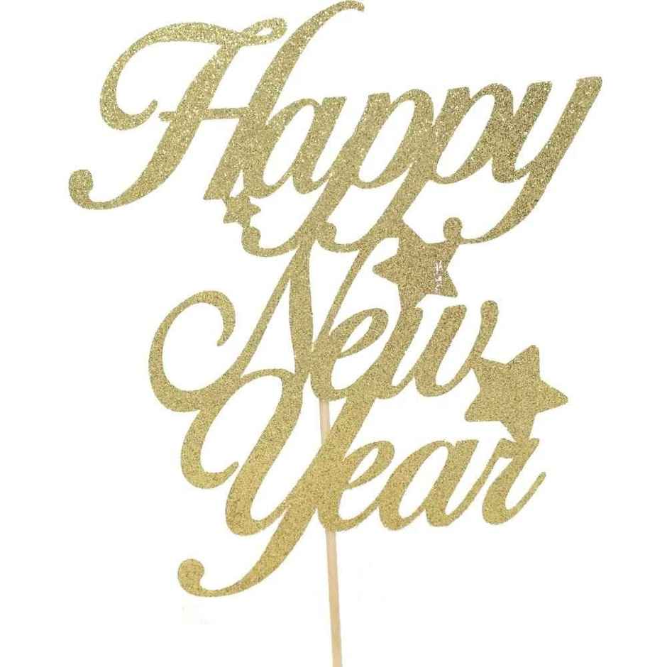 Cake Topper | Happy New Year | Decorative | Oye Happy